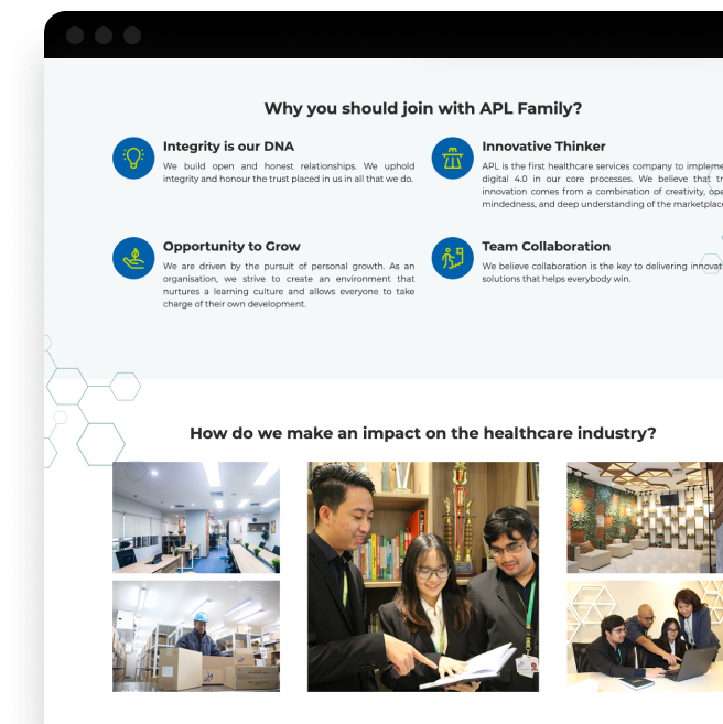 Redesign website APL Care, siap bersaing di kancah global